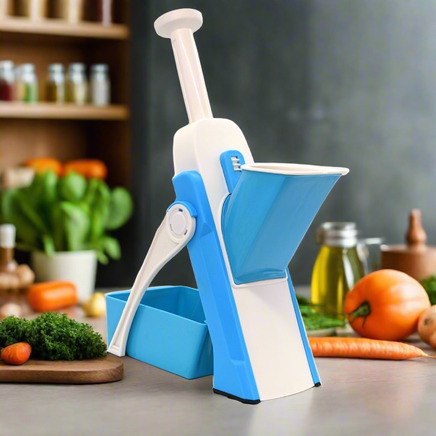 Adjustable hand press vegetable chopper Adjustable hand press vegetable chopper